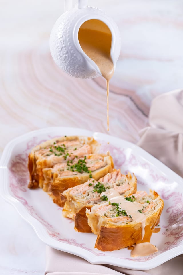 Пирог с лососем