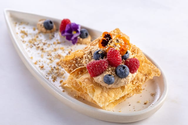 Мильфей с ореховым кремом