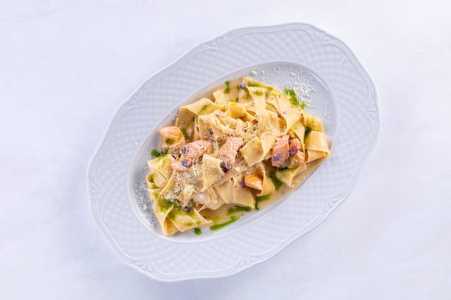 Паста с лососем