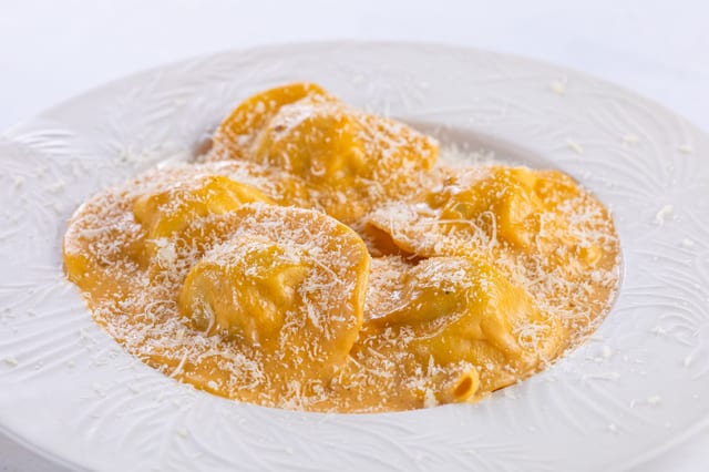 Равиоли с креветками